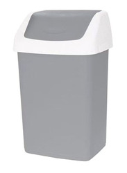 Cosmoplast Flip-Top Waste Bin with Swing Lid, Assorted