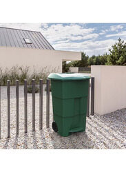 Cosmoplast Step On Waste Bin, Green