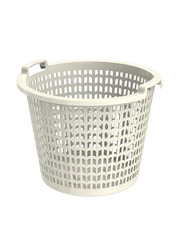 Cosmoplast Wide Laundry Basket, Off White