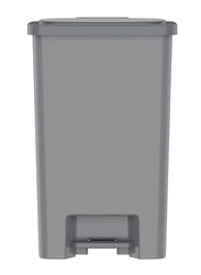 Cosmoplast Step-On Waste Bin, Pearl Grey