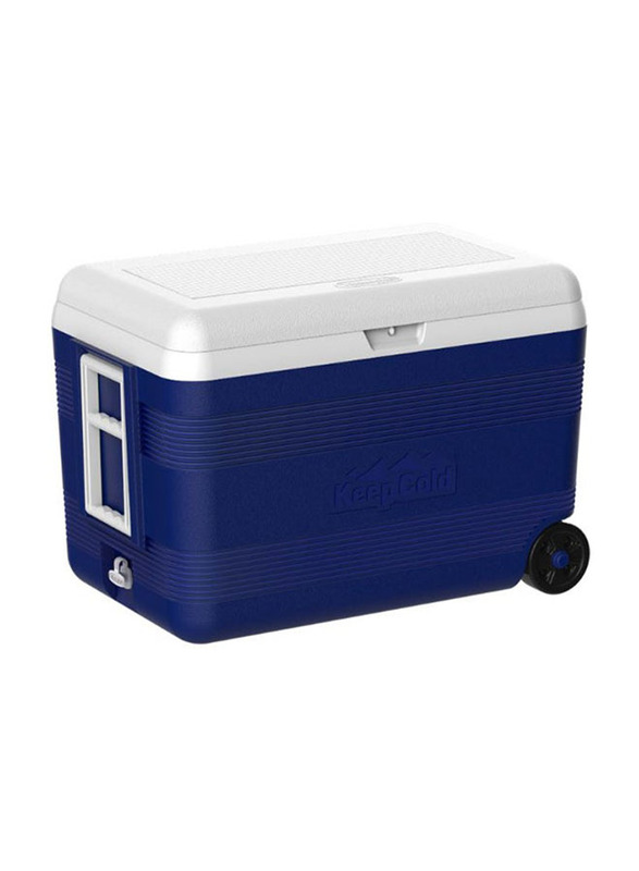 Cosmoplast 52.8 Ltr Keepcold Deluxe Icebox with Wheels, Blue