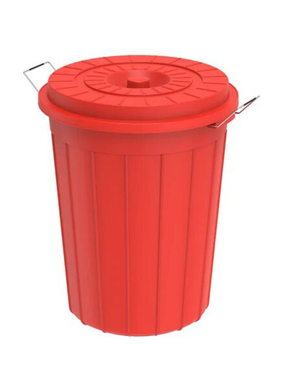 Cosmoplast Drum Comp, 80 Liters, Red