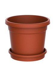 Cosmoplast 12-Inch Flower Pot, Terracotta