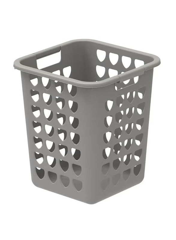 Cosmoplast 33L Square Laundry Bin, Grey