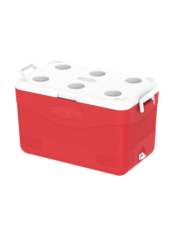 Cosmoplast 60 Ltr Keepcold Picnic Icebox, Red