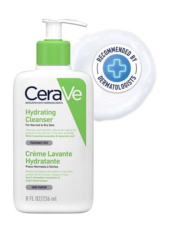

Cerave Hydrating Facial Cleanser for Normal to Dry Skin, 236ml