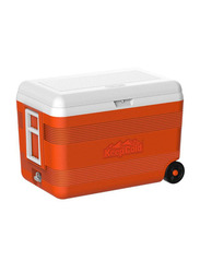 Cosmoplast 52.8 Ltr Keepcold Deluxe Icebox with Wheels, Orange