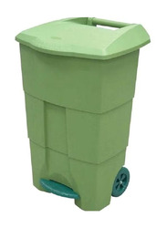 Cosmoplast 47.5cm Garbage Bin With Bag Set, Green/Black