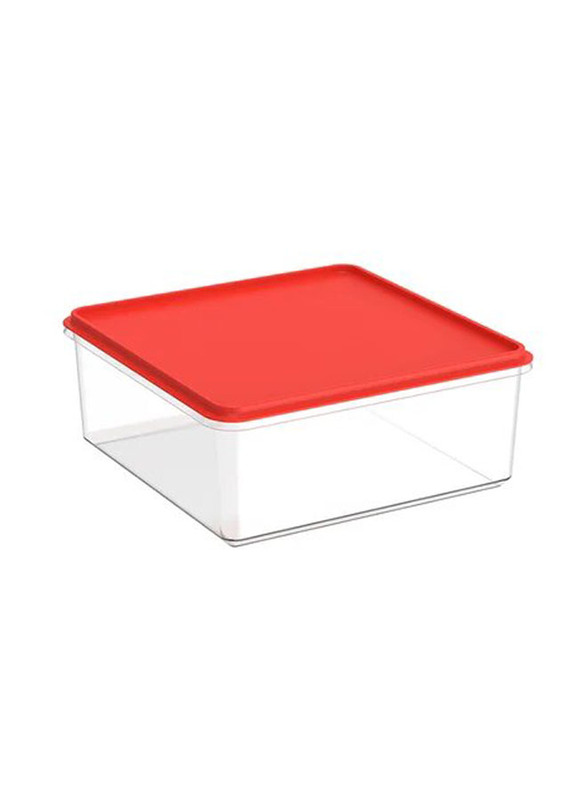 Cosmoplast Plastic Ezy Food Storage Containers Set, 3 Pieces, Red