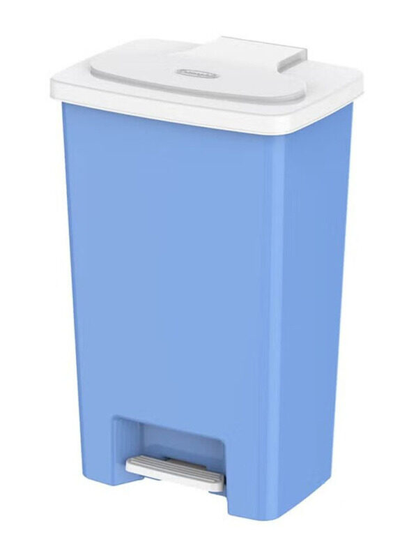 

Cosmoplast 78L Step On Waste Bin, Blue