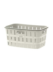 Cosmoplast Cedargrain Laundry Bin, Off White