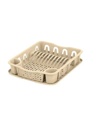 Cosmoplast Plastic Dish Drainer Rack, Large, Ivory