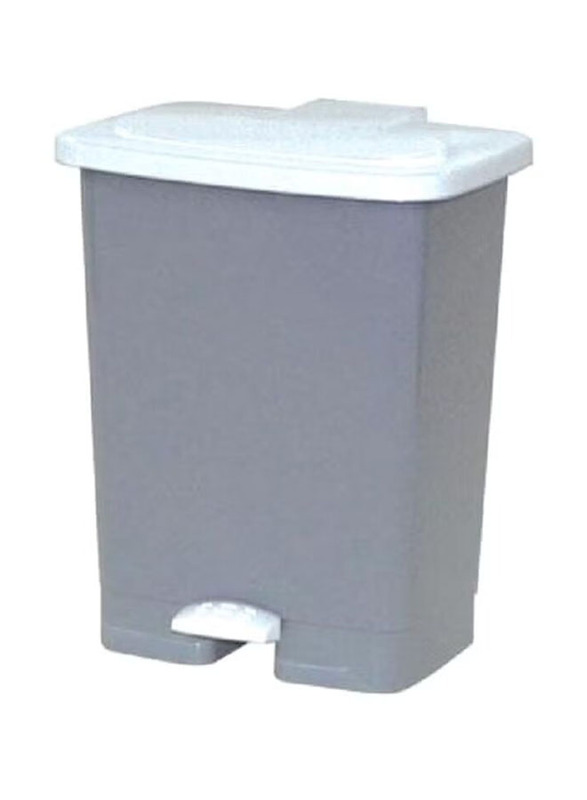 Cosmoplast Garbage Bin with 20 Bag Set, Grey/White