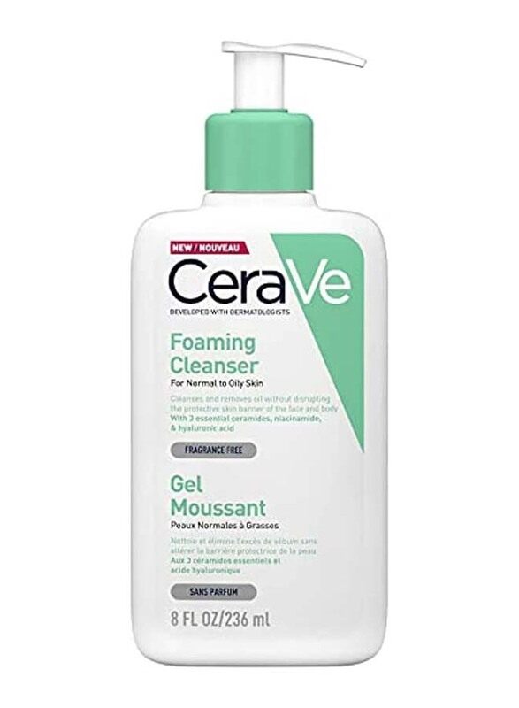 

Cerave Hydrating Facial Cleanser for Normal to Oily Skin, 236ml