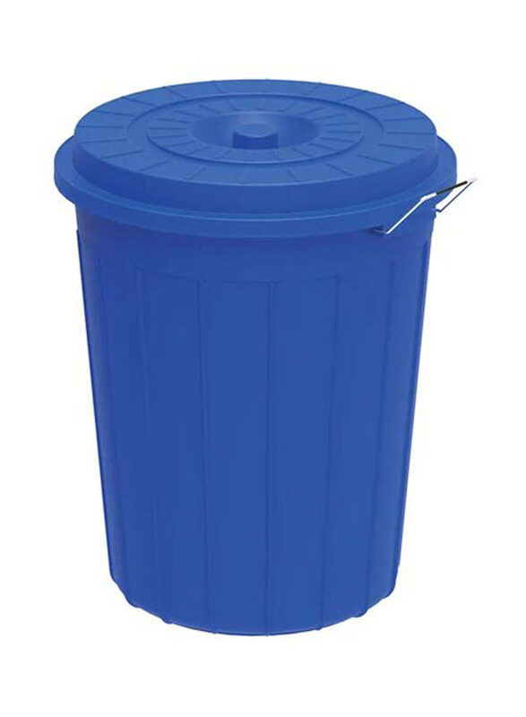 

Cosmoplast Plastic Drum with Lid, 100 Liters, Blue