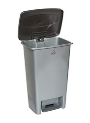 Cosmoplast Step-On Waste Bin, Pearl Grey