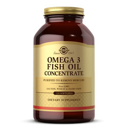 Solgar Omega-3 Fish Oil Concentrate, 120 Softgels