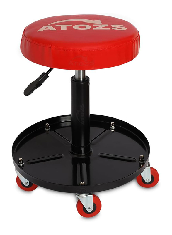 Atozs Adjustable Pneumatic Chair, Red/Black