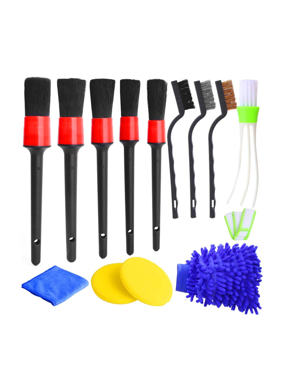 Hicdaw Car Detailing Brush Set, 13 Pieces