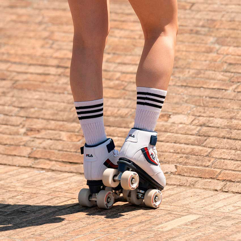 Fila Skates Ace Inline Skates, 37, White/Blue/Red