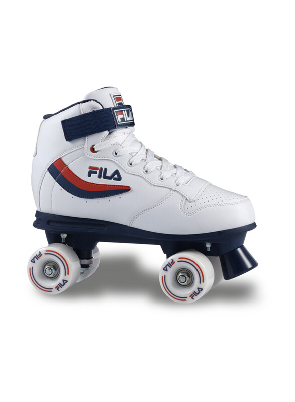 

Fila Skates Ace Inline Skates, 36, White/Blue/Red