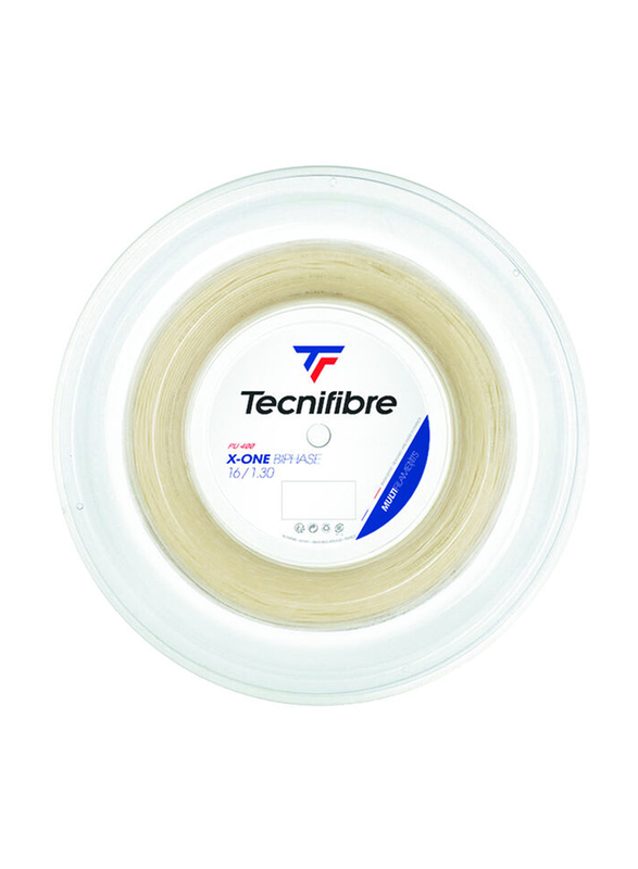 Tecnifibre Bob X-one Biphase Tennis String, 200m, 1.30mm, Natural