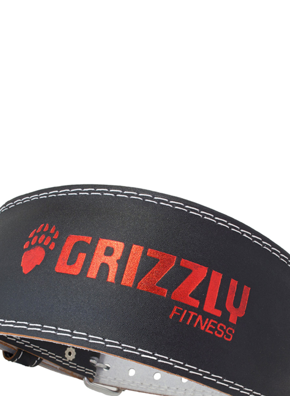 Grizzly Fitness Pacesetter Padded Pro Weight Belt, 4", Large, 8464-04-4-BLK, Black