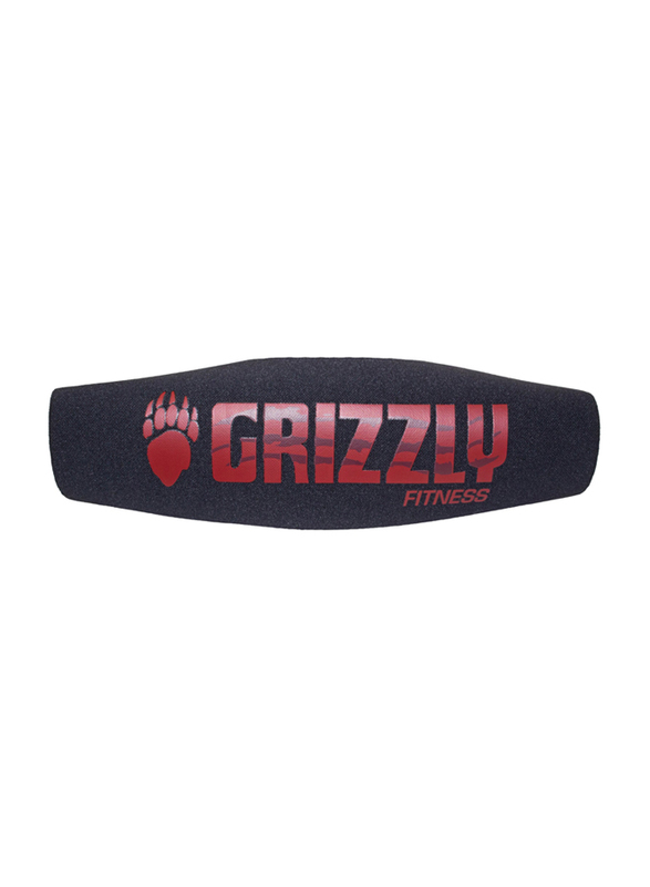 Grizzly Fitness Elbow Sleeve, X-Large, 8172-04-BLK, Black/Red