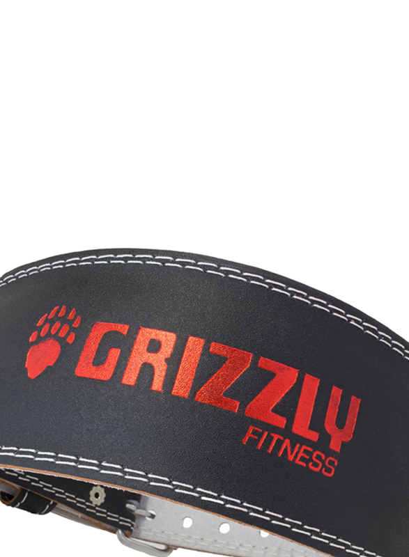 Grizzly Fitness Pacesetter Padded Pro Weight Belt, 6", Small, 8464-04-6-BLK, Black