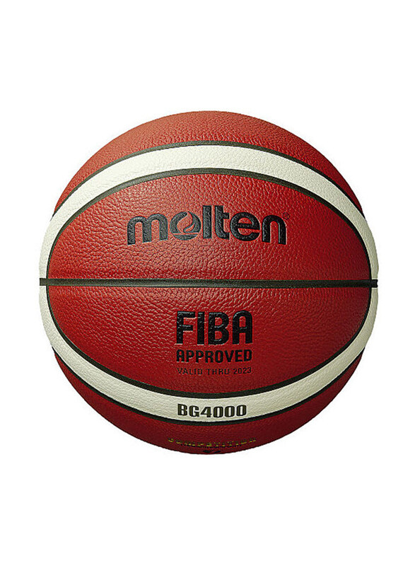 Molten FIBA Approved Basketball, Size 5, B5G4000, Brown/White