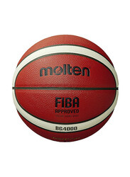 Molten FIBA Approved Basketball, Size 5, B5G4000, Brown/White