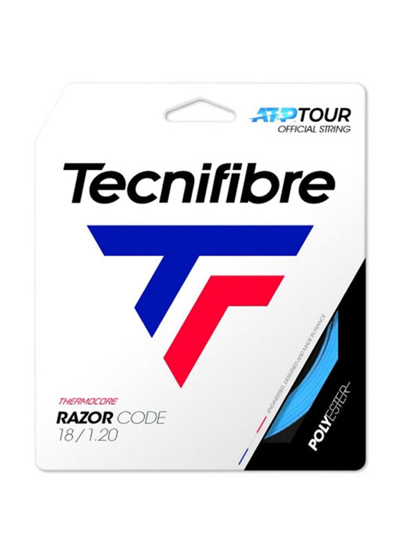 Tecnifibre Razor Code Tennis String, 1.20mm, Blue