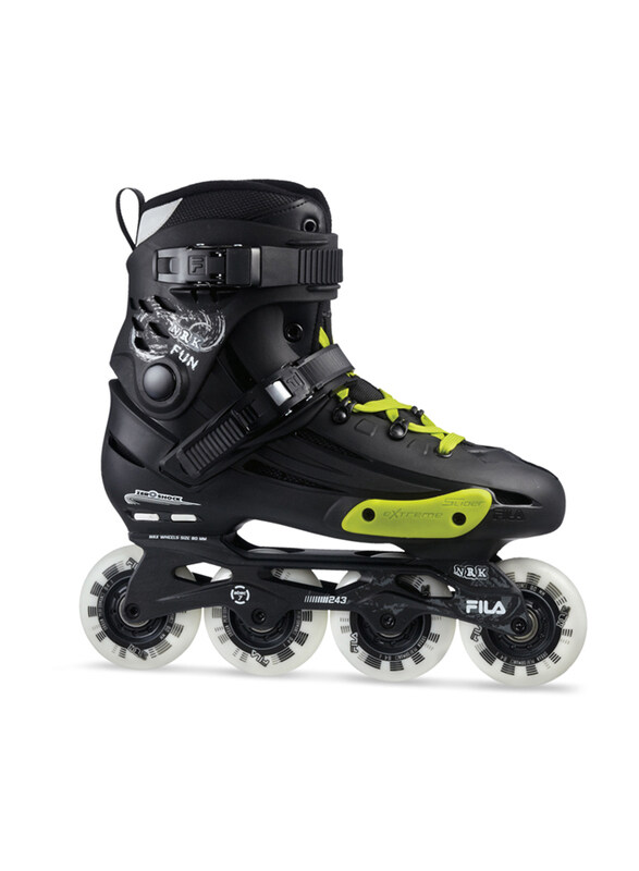 

Fila Skates NRK Fun Inline Skates, 7.5, Black/Yellow/Magenta