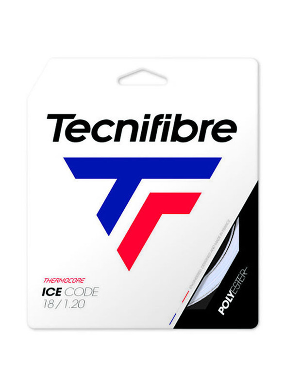 Tecnifibre Ice Code Tennis String, 1.20mm, White
