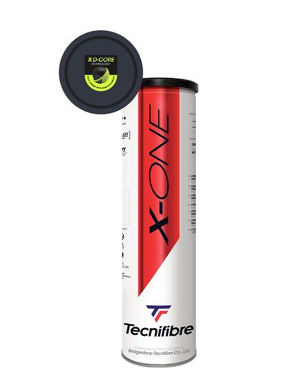 Tecnifibre X-ONE 4 Ball Can with 36 Tubes, Green