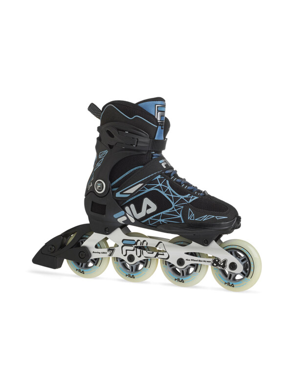 Fila Legacy Pro 84 Lady Inline Skates, 6, Black/ Light Blue