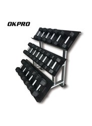 Okpro Hex Dumbbell Rack, OK0015A, Black