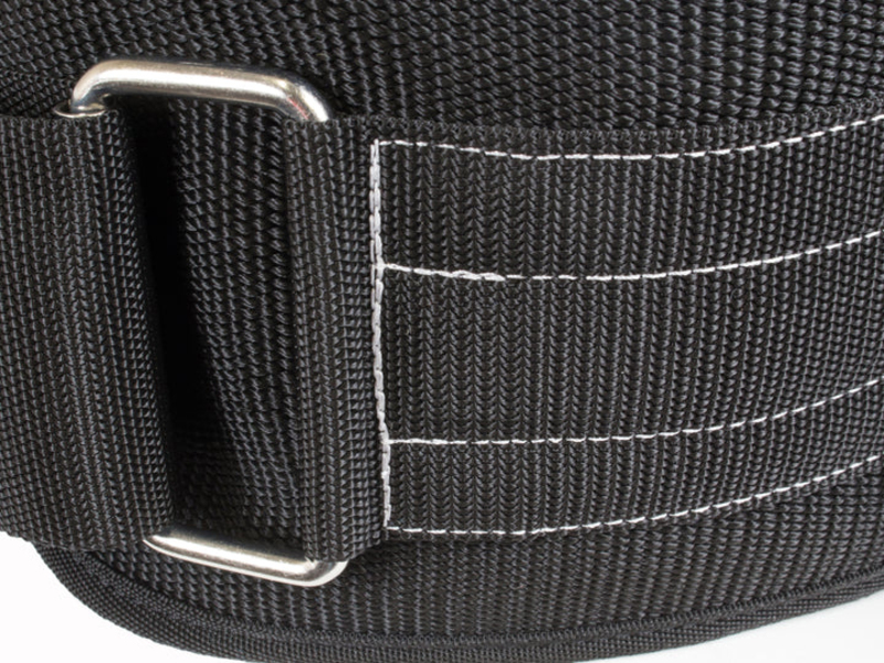 Grizzly Fitness Bear Hugger Nylon Pro Weight Training Belt, 6", Medium, 8836-04-6-BLK, Black