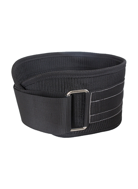 Grizzly Fitness Bear Hugger Nylon Pro Weight Training Belt, 6", Extra Large, 8836-04-6-BLK, Black