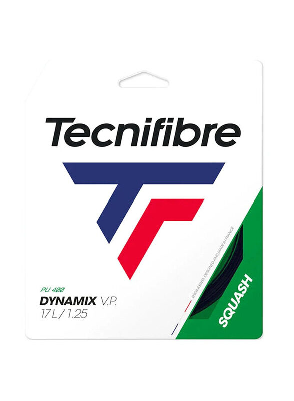 

Tecnifibre Dynamix VP 1.25 Squash String, 10 Meter, Black