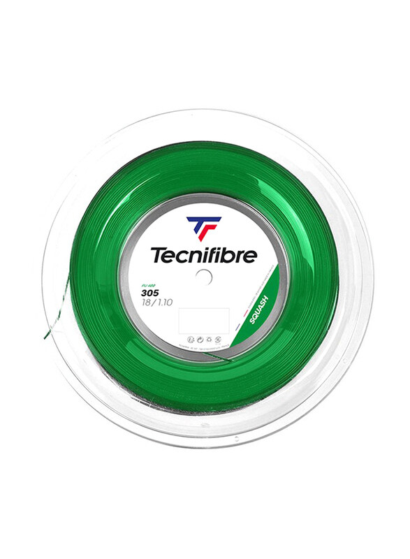 

Tecnifibre 305 Squash 1.10 String Reel, 200 Meter, Green