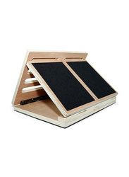 Okpro Adjustable Wooden Slant Board, OK8304C, Brown/Black