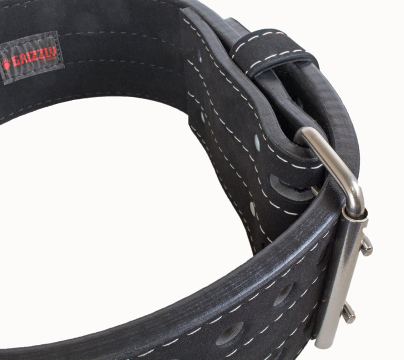 Grizzly Fitness Double Prong Power Lifting Weight Belt, Medium, 8472-04-BLK, Black