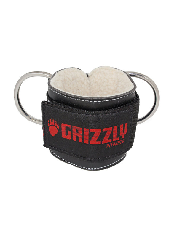 

Grizzly Fitness Ankle Cuff Strap, 8600-04-BLK, Black