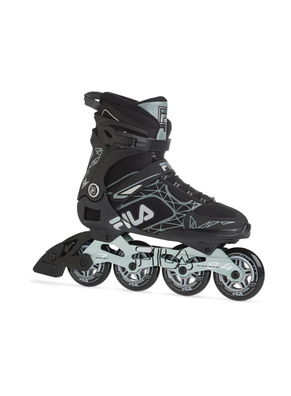 Fila Legacy Pro 84 Inline Skates, 8, Black/Grey