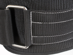 Grizzly Fitness Bear Hugger Nylon Pro Weight Training Belt, 6", Large, 8836-04-6-BLK, Black