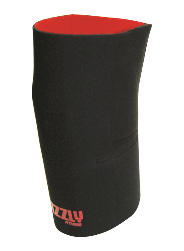 Grizzly Fitness Reversible Knee Sleeve, X-Large, 8171-0432-BLK, Black/Red