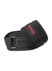 Grizzly Fitness Bear Hugger Nylon Pro Weight Training Belt, 6", Large, 8836-04-6-BLK, Black