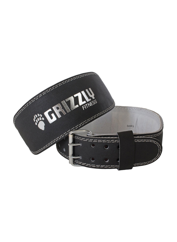 Grizzly Fitness Pacesetter Padded Pro Weight Belt, 4", Small, 8444-04-4-BLK, Black