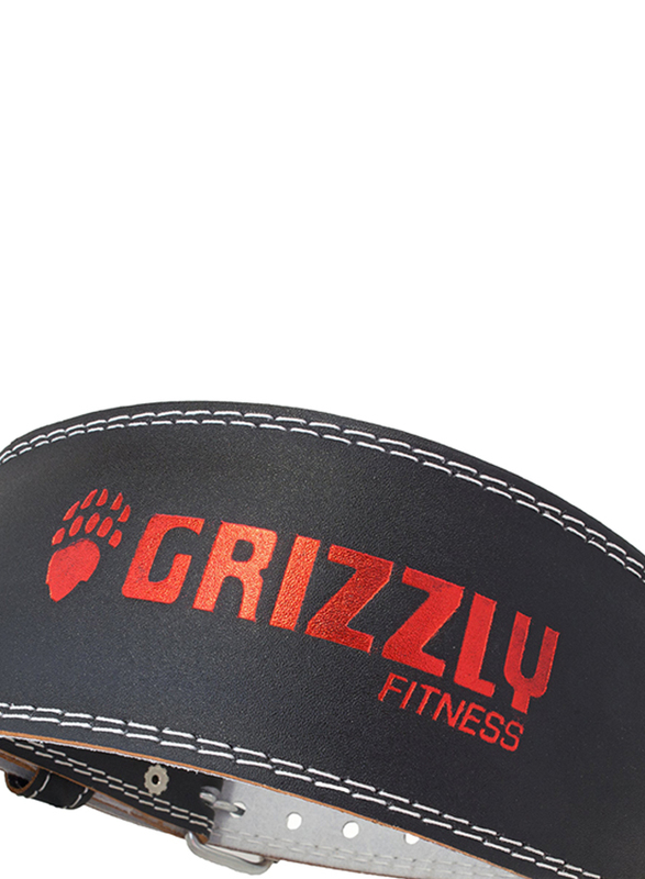 Grizzly Fitness Pacesetter Padded Pro Weight Belt, 6", Extra Large, 8464-04-6-BLK, Black